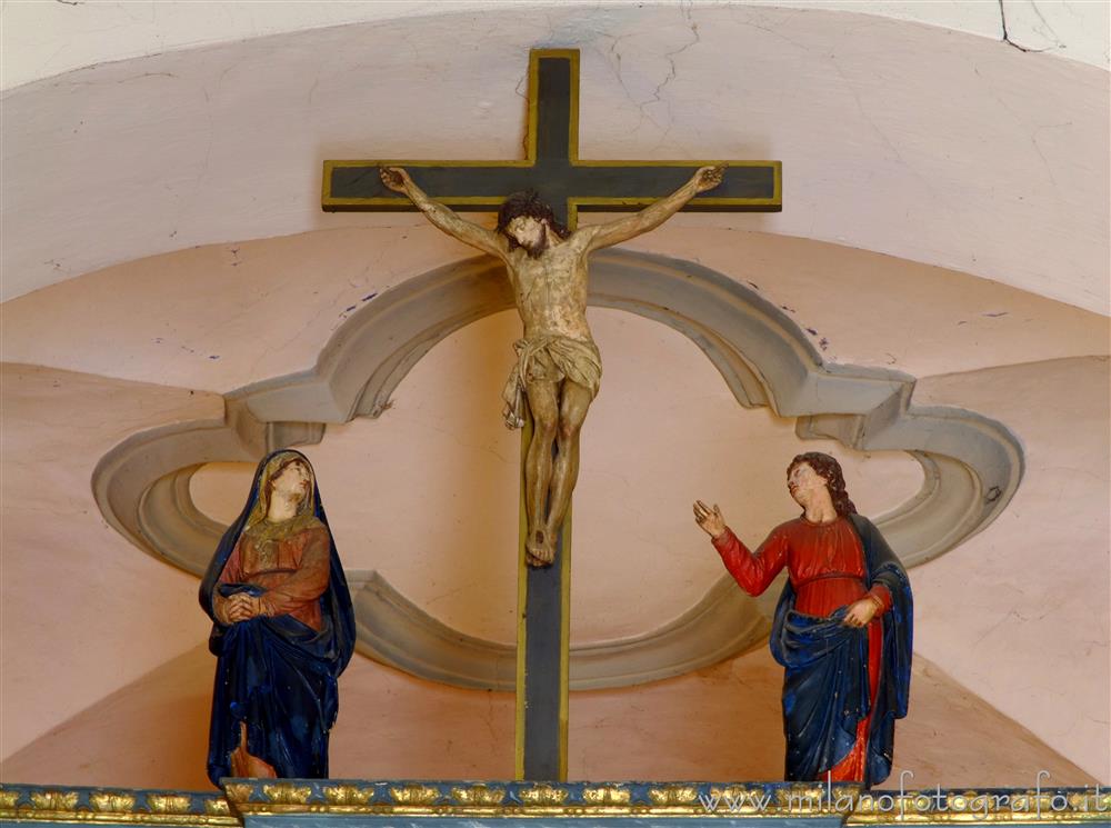 Comabbio (Varese) - Gruppo scultoreo della Crocifissione nel Santuario della Beata Vergine del Rosario